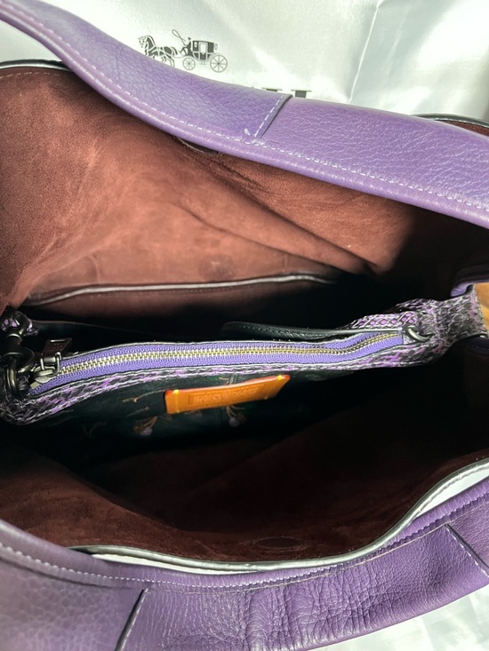 Coach 1941 Bandit Hobo Bag in Purple - Picture 6 of 11